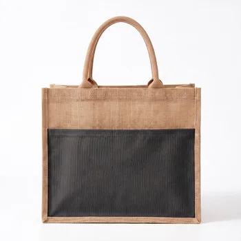 Printed Jute Halloween Gift Tote