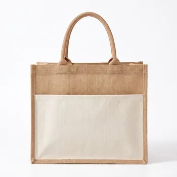 Printed Jute Halloween Gift Tote