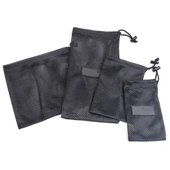 Polyester Mesh Beach Towel Drawstring Bag