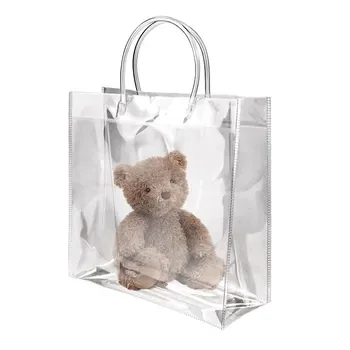 Custom Waterproof Clear PVC Shopping Tote