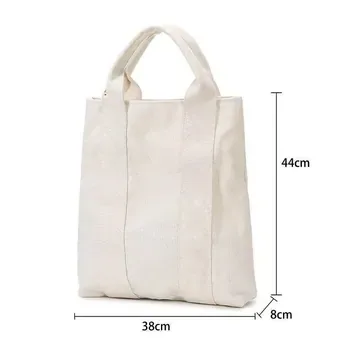 Custom Zippered Canvas Shopping Tote