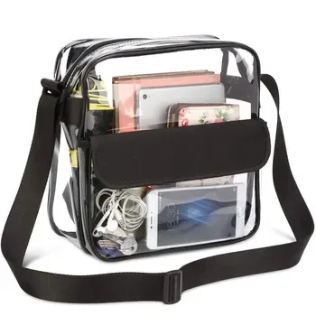 Custom Clear Zippered PVC Grocery Tote