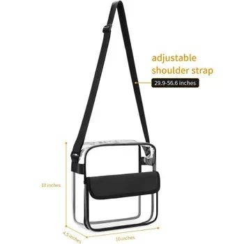 Custom Clear Zippered PVC Grocery Tote