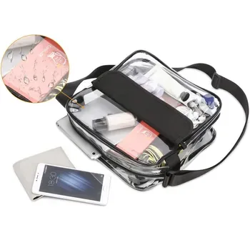 Custom Clear Zippered PVC Grocery Tote