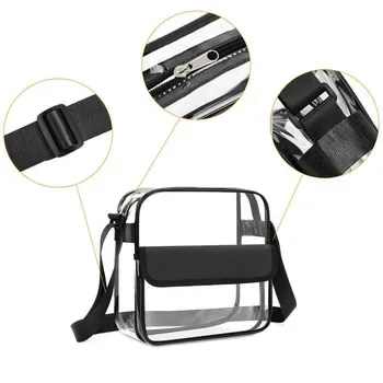 Custom Clear Zippered PVC Grocery Tote