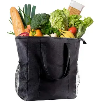 Custom Insulated Foil-Lined Foldable 600D Lunch Cooler Bag