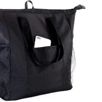 Custom Insulated Foil-Lined Foldable 600D Lunch Cooler Bag