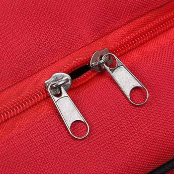 Red Oxford Foil-Lined Lunch Cooler Tote