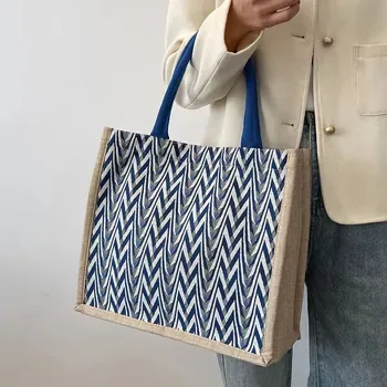 Custom Jute Shopping Tote ZG20250220A2