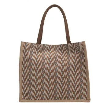 Custom Jute Shopping Tote ZG20250220A2