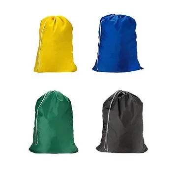 Custom Foldable Drawstring Polyester Laundry Bag