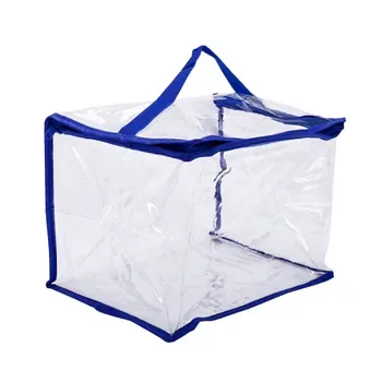 Custom Clear Zippered PVC Cosmetic Bag