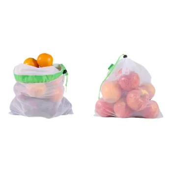 Custom Mesh Drawstring Polyester Produce Bag