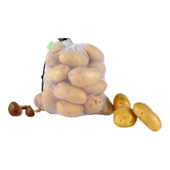 Custom Mesh Drawstring Polyester Produce Bag
