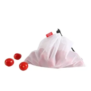 Custom Mesh Drawstring Polyester Produce Bag