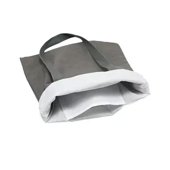 Grey Blank Canvas Shopping Tote