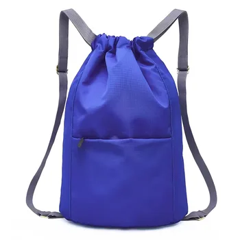 Oxford Sports Drawstring Backpack with Pocket