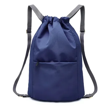 Oxford Sports Drawstring Backpack with Pocket