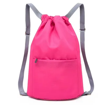Oxford Sports Drawstring Backpack with Pocket