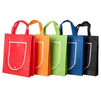 Custom Foldable Non-Woven Grocery Tote ZGZE34ER6