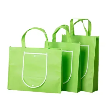 Custom Foldable Non-Woven Grocery Tote ZGZE34ER6