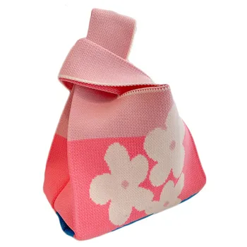 Mini Knitted Wrist Shopping Tote
