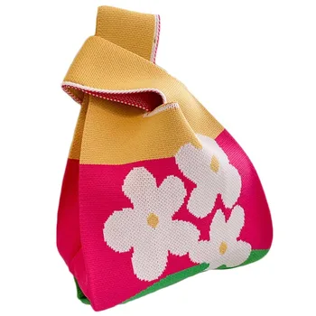 Mini Knitted Wrist Shopping Tote