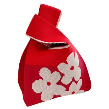 Mini Knitted Wrist Shopping Tote