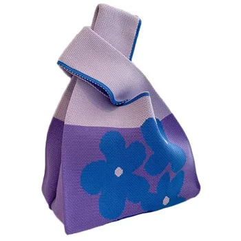 Mini Knitted Wrist Shopping Tote