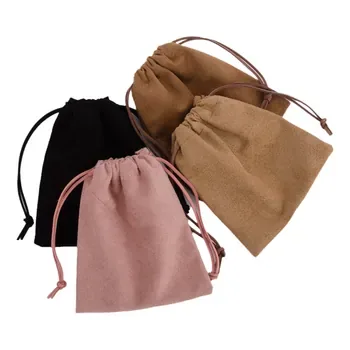 Custom Suede Drawstring Gift Bag ZG20241210M7