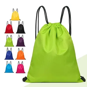 Polyester Sports String Backpack in Fabric Options