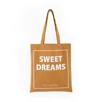 Plain Cotton Canvas DIY Shoulder Tote