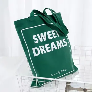 Plain Cotton Canvas DIY Shoulder Tote