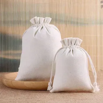 Custom Cotton Canvas Drawstring Gift Bag