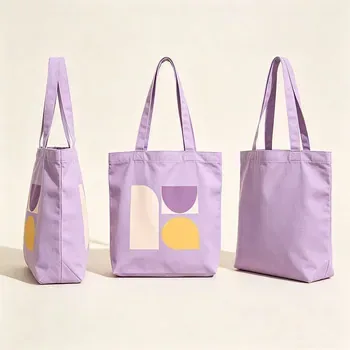 Custom 12oz Cotton Canvas Shopping Tote