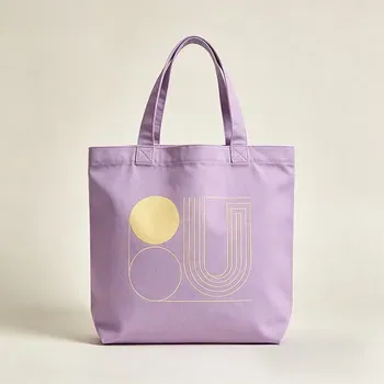 Custom 12oz Cotton Canvas Shopping Tote
