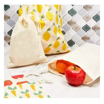 Custom Cotton Canvas Drawstring Gift Bag Style 1031