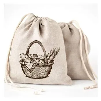 Custom Natural Cotton Canvas Drawstring Bag