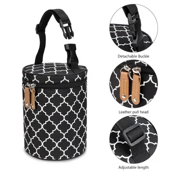 Cylindrical Breastmilk Bottle Cooler with Handle