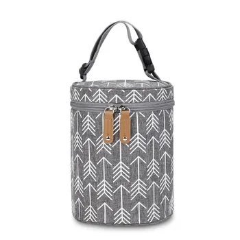 Cylindrical Breastmilk Bottle Cooler with Handle