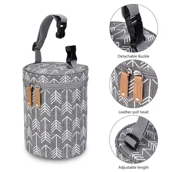 Cylindrical Breastmilk Bottle Cooler with Handle