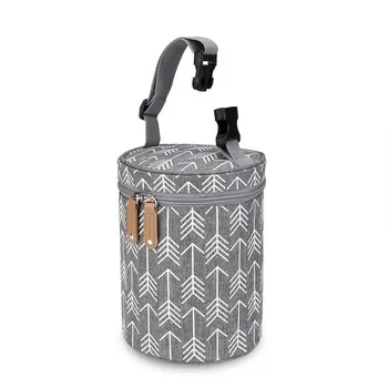 Cylindrical Breastmilk Bottle Cooler with Handle