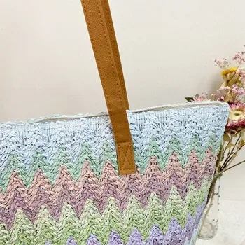 Custom Straw Shopping Bag ZG20241218A7