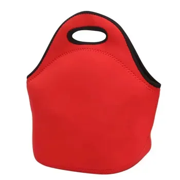 Custom Black Neoprene Lunch Cooler Bag