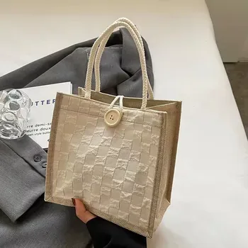 Custom Jute Shopping Tote ZG20250106A9