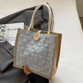 Custom Jute Shopping Tote ZG20250106A9