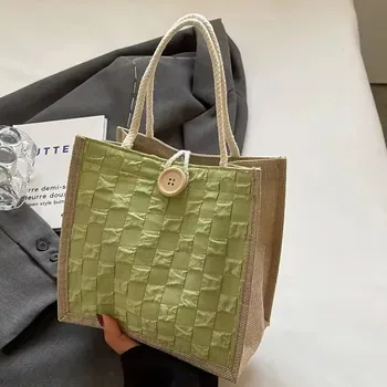 Custom Jute Shopping Tote ZG20250106A9