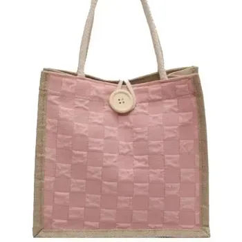 Custom Jute Shopping Tote ZG20250106A9