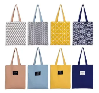 Plain Canvas Printed Shopping Bag