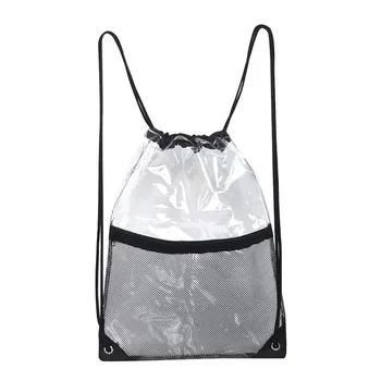 Custom Waterproof Clear Drawstring PVC Backpack